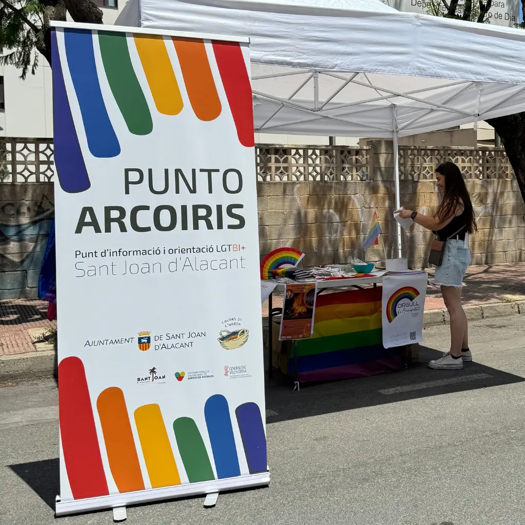 Fotografía de un punto arcoiris de Colors de l'Horta.